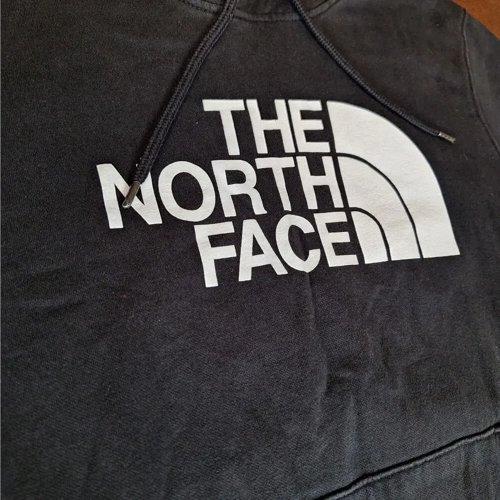 The North Face Men's Half Dome Pullover Hoodie Black Fleece Sweatshirt EUC - XL